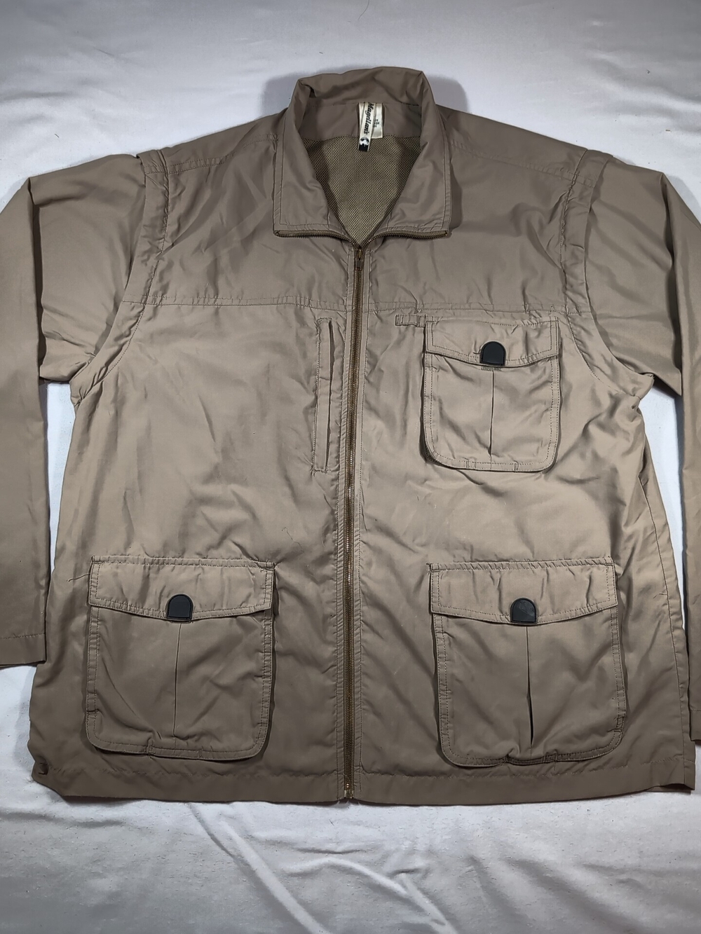 Men's Magellan's Lightweight Beige Utility Jacket